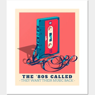 The 80's Music Cassette Retro Posters and Art